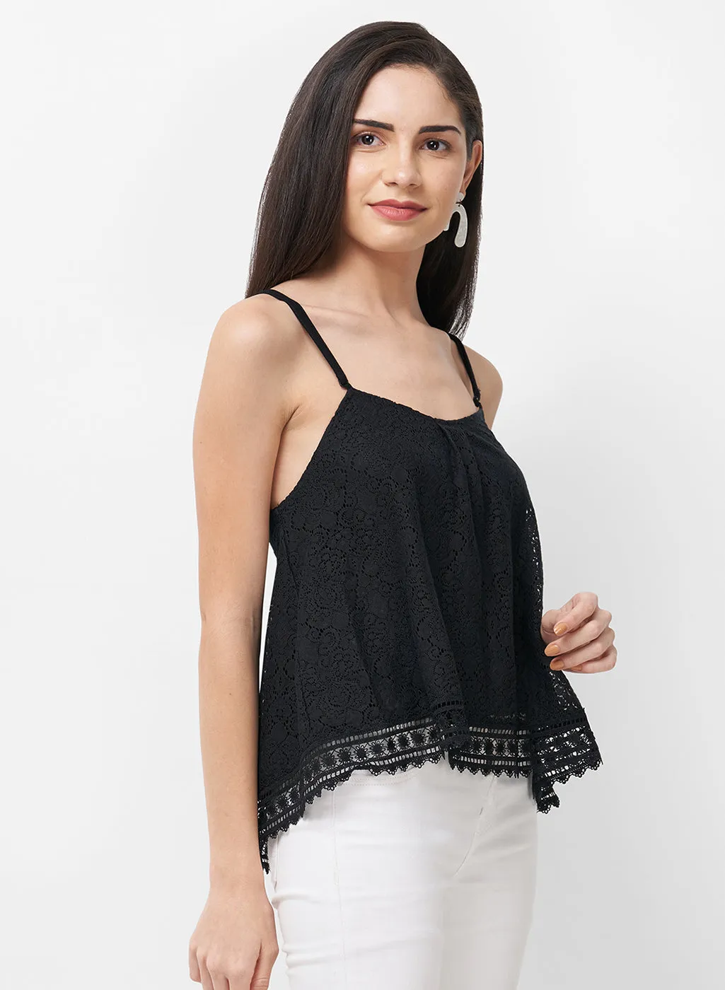 Black Lace Top