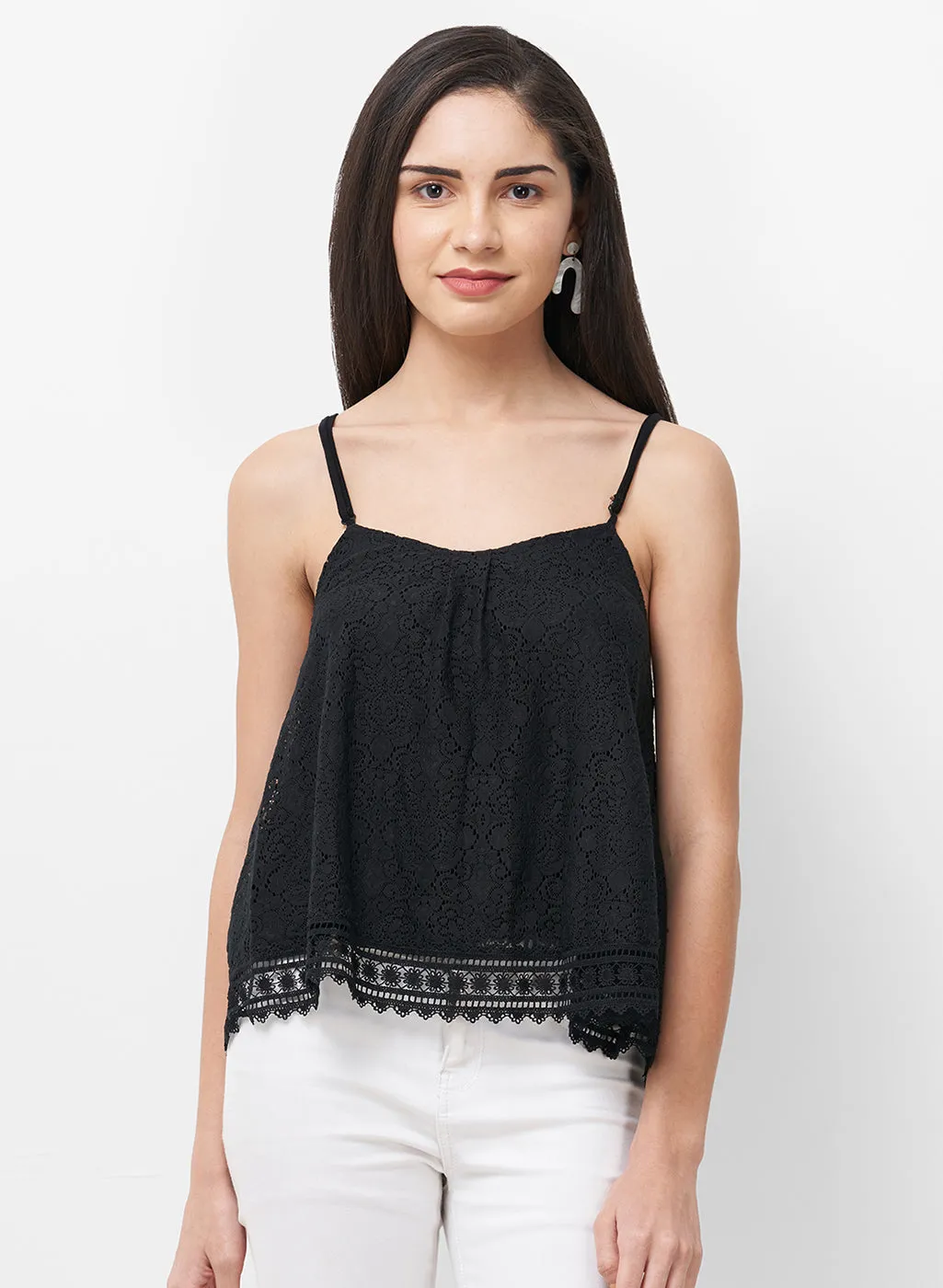 Black Lace Top