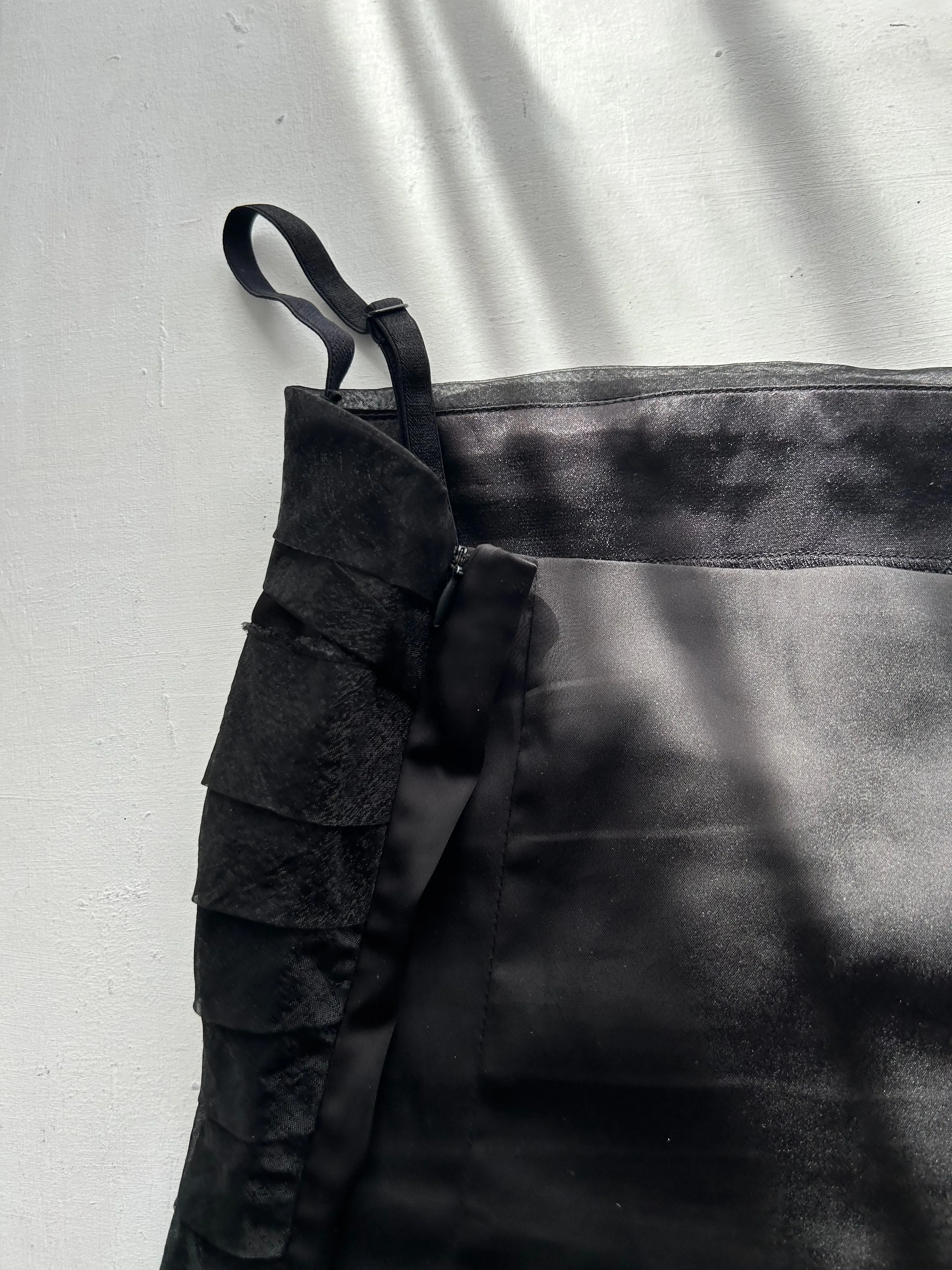Black mesh cami top (S)