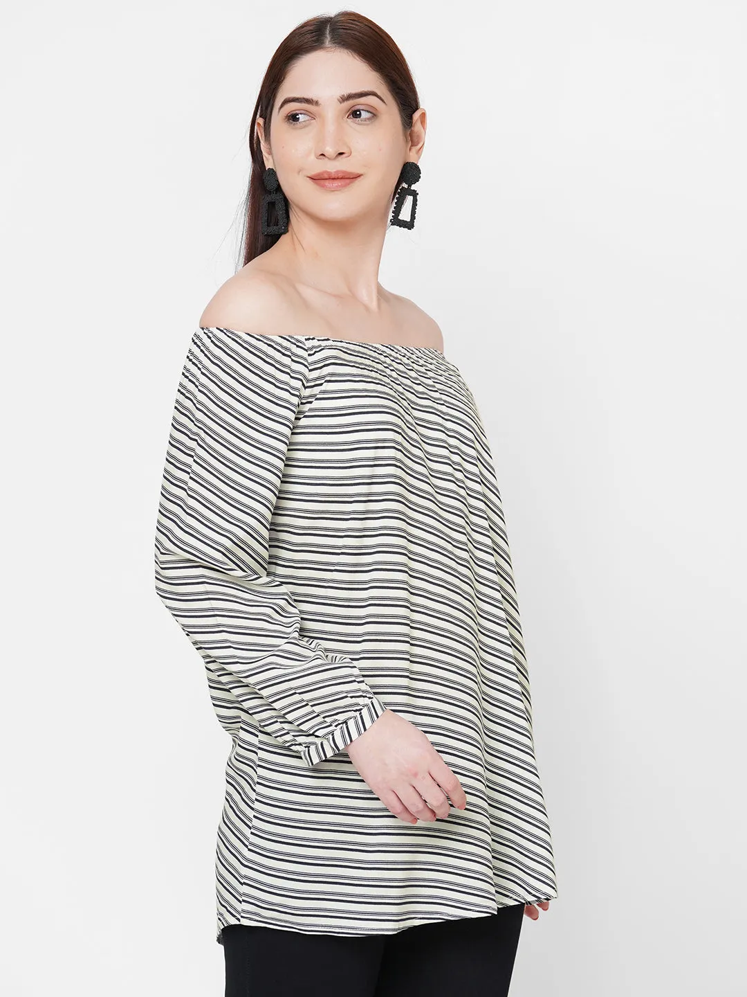 Black Off Shoulder Top