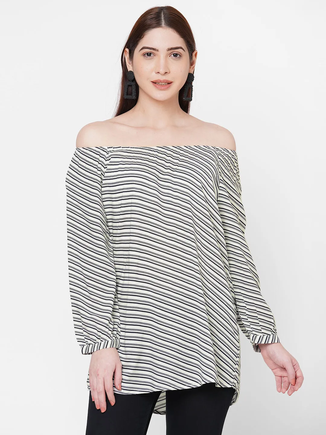 Black Off Shoulder Top