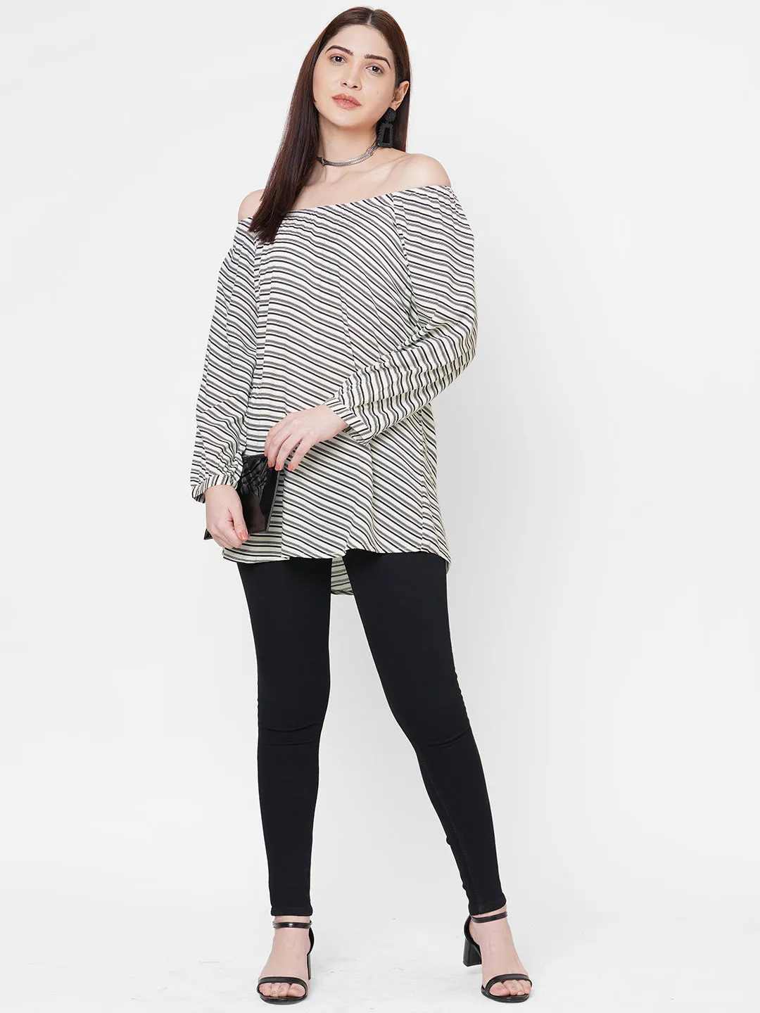 Black Off Shoulder Top