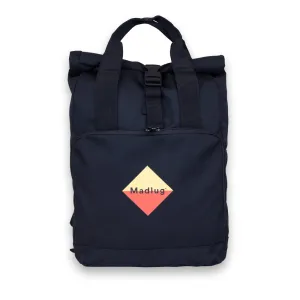 Black Roll-Top Backpack