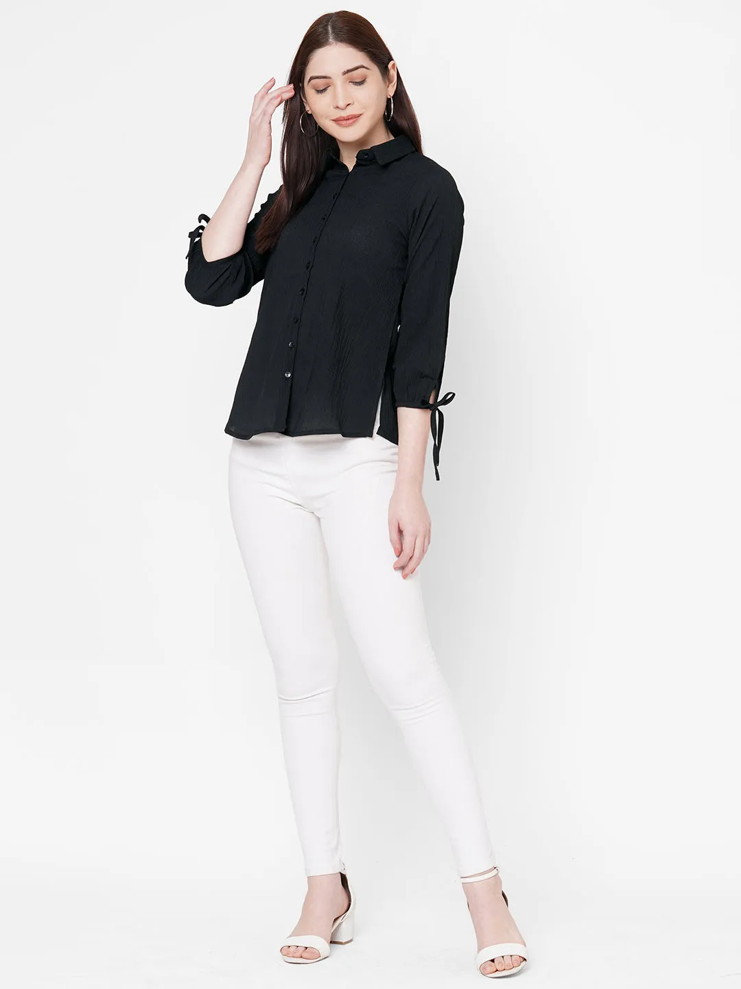 Black Solid Shirt