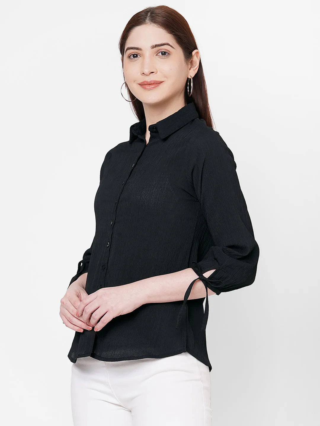Black Solid Shirt
