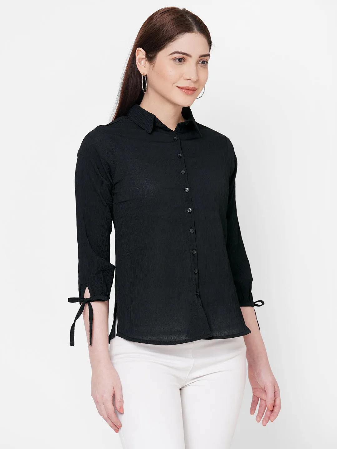 Black Solid Shirt