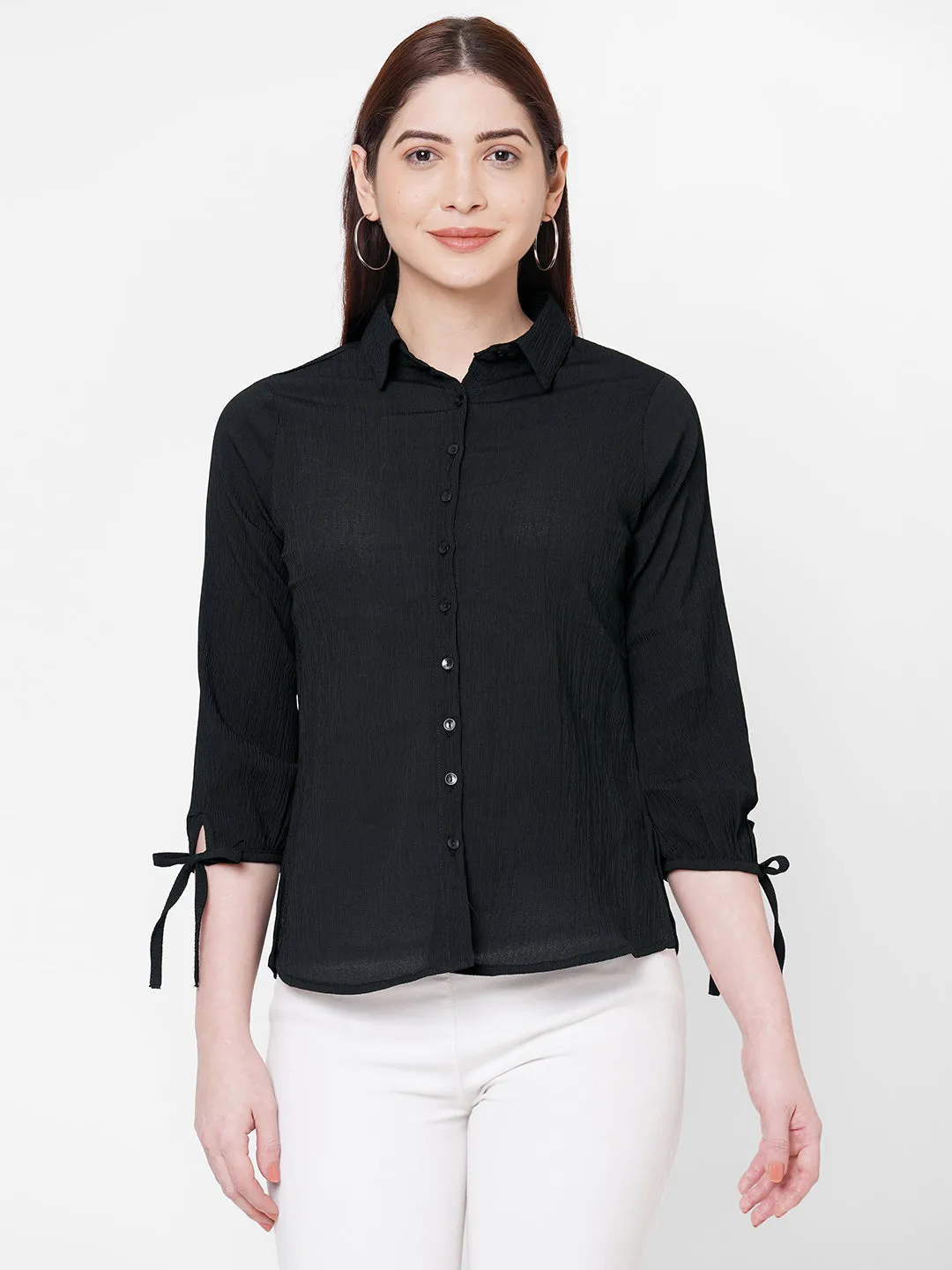Black Solid Shirt