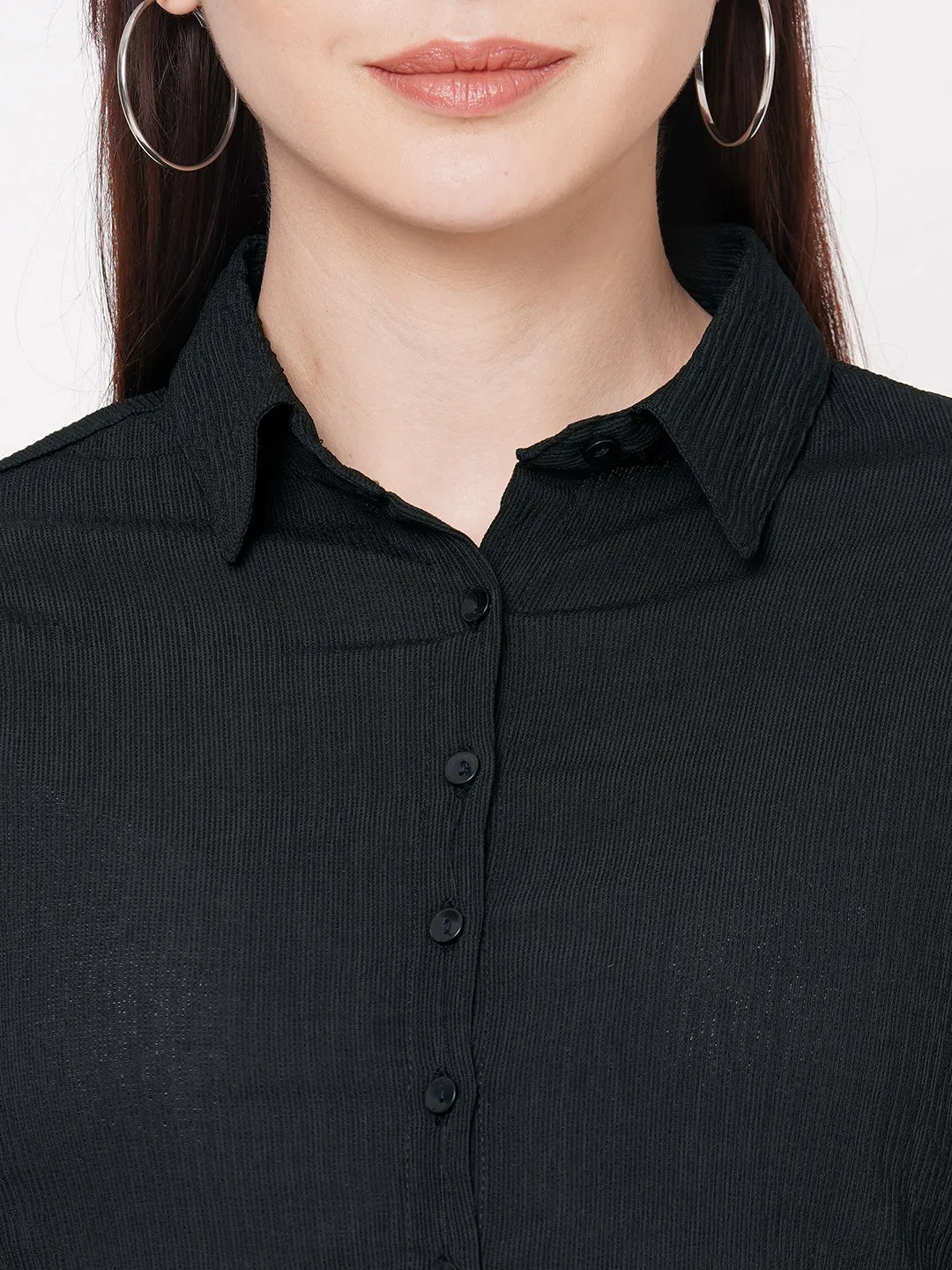 Black Solid Shirt