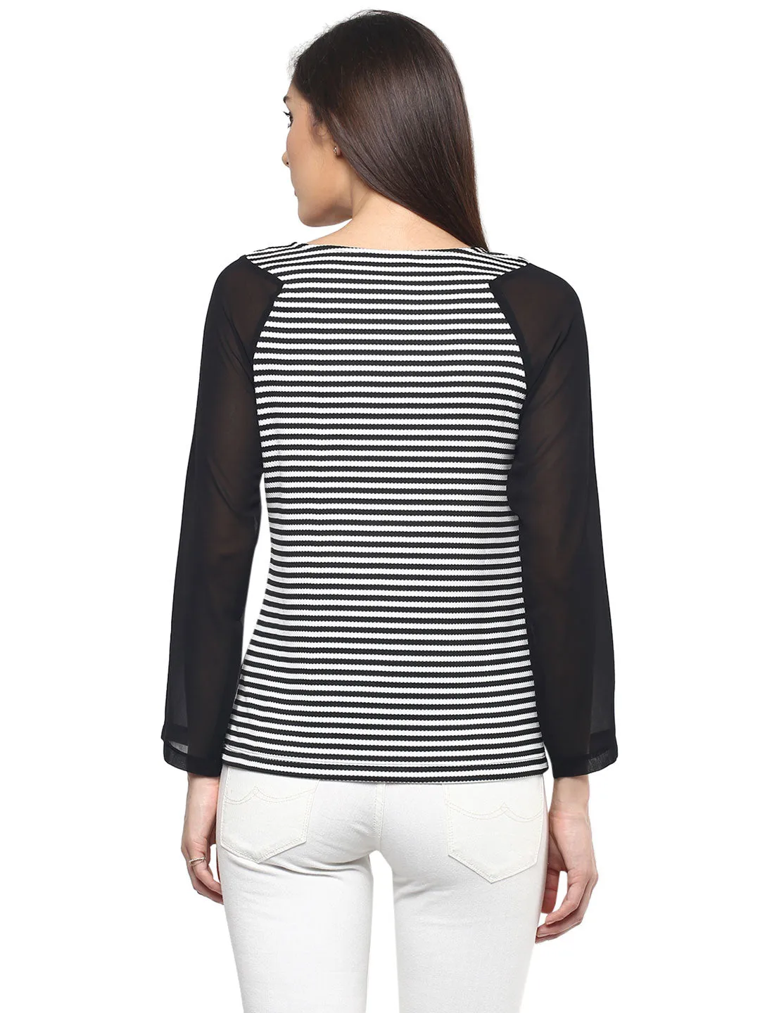 Black Striped Top