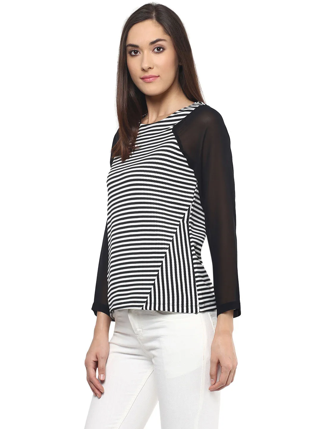 Black Striped Top
