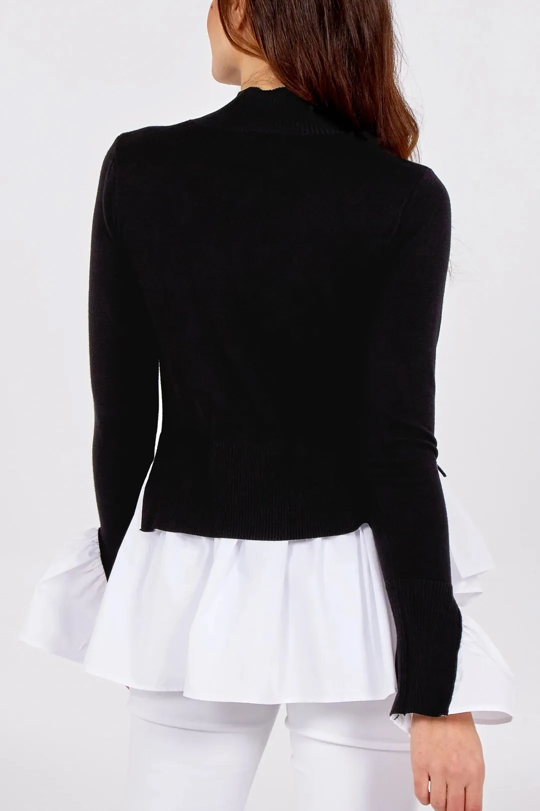 Black Turtle Neck Shirt Jumper in Small & Medium
