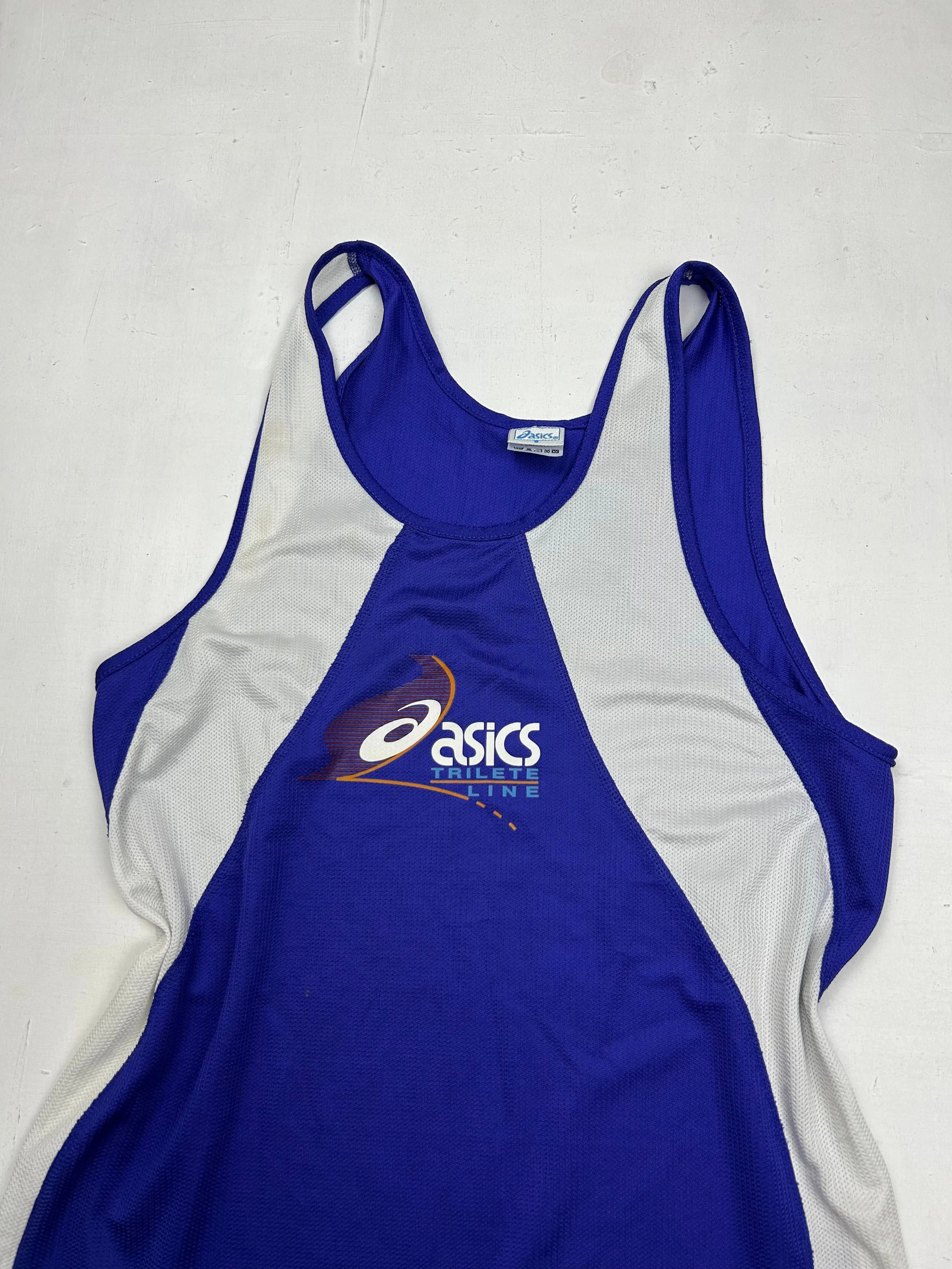 Blue logo tank  top (M/L)