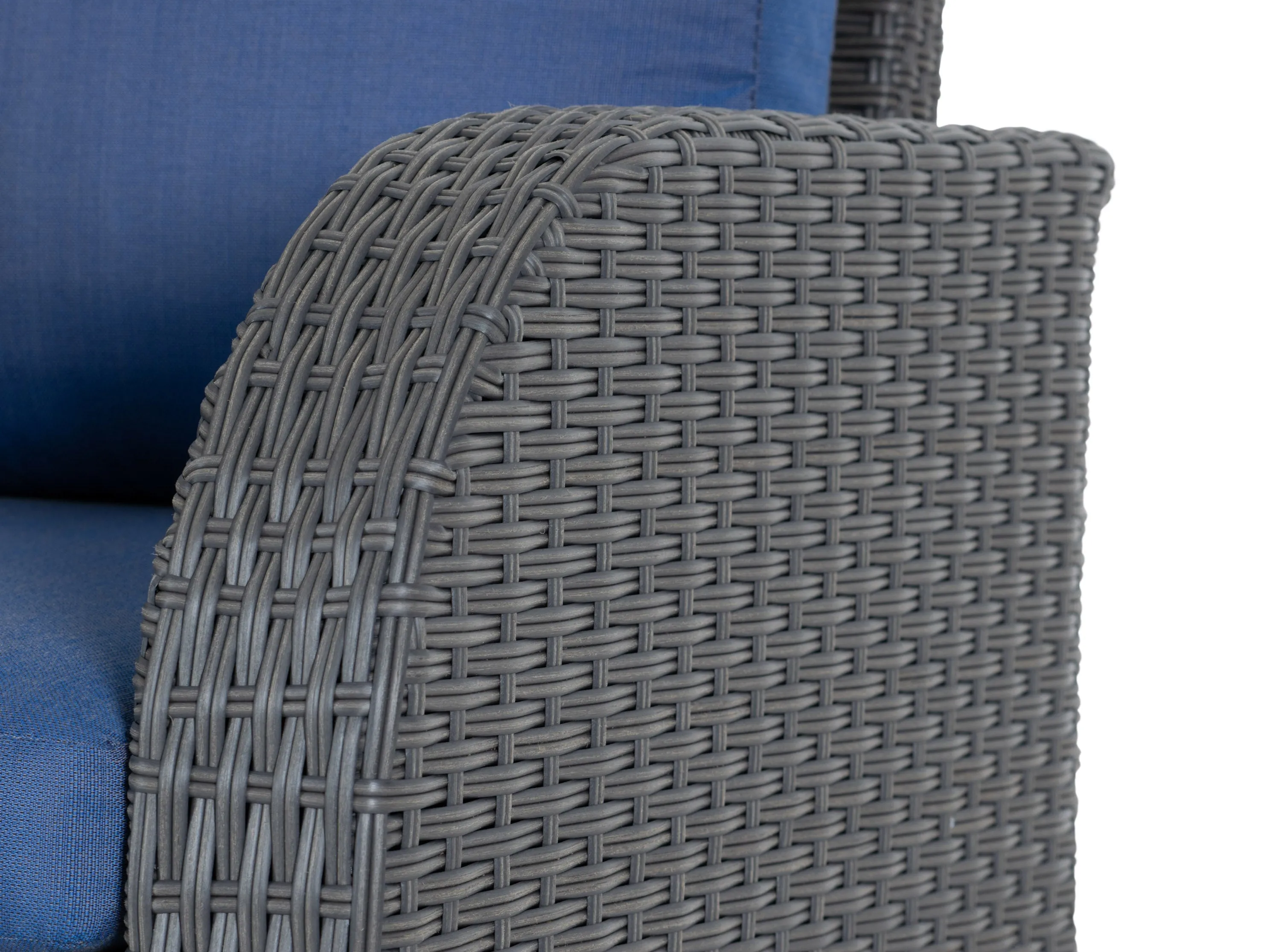 Blue Outdoor Loveseat 5pc Set