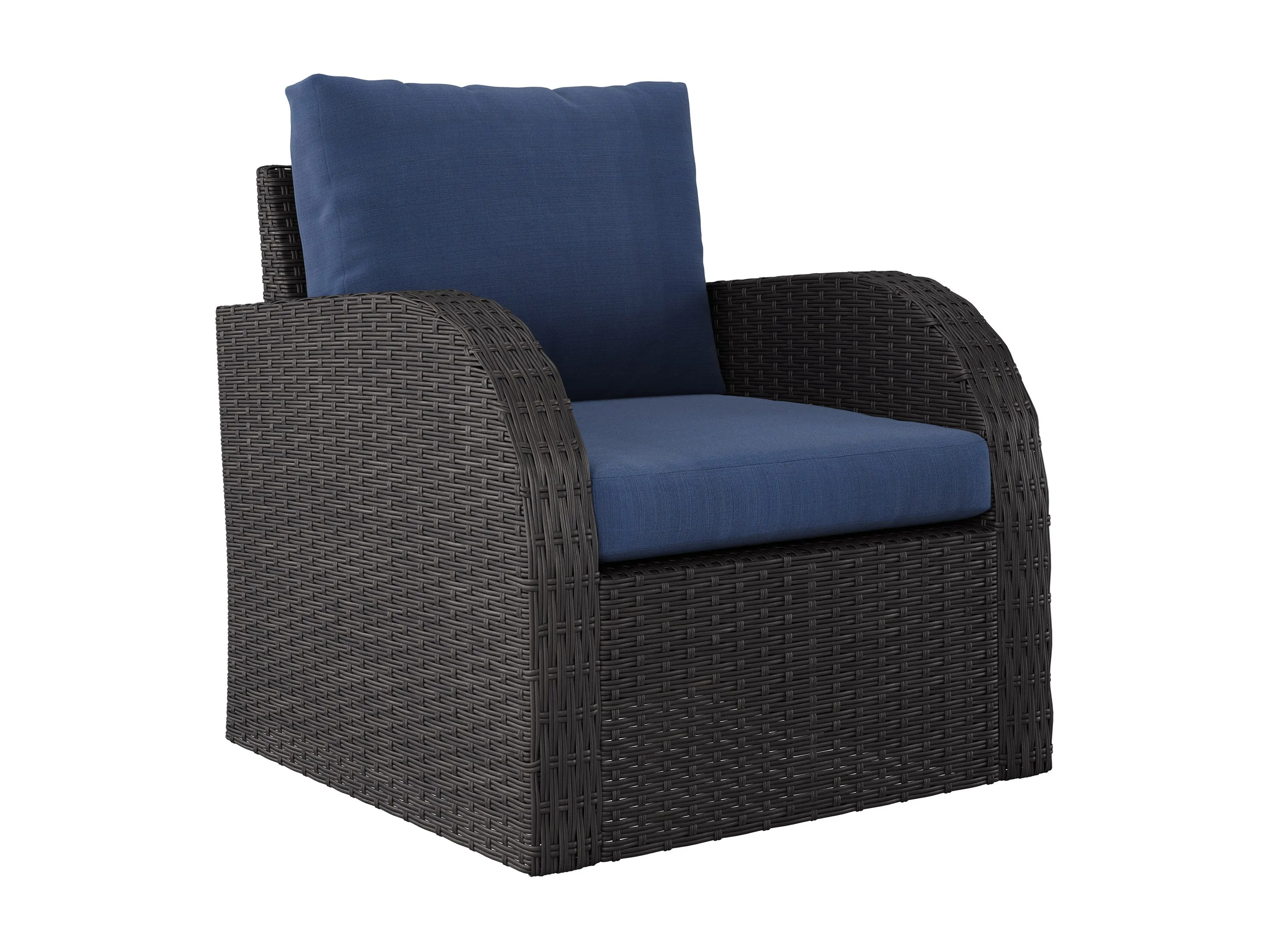 Blue Outdoor Loveseat 5pc Set