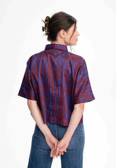 Bluse kurzärmlig RINARA chai brush | MELAWEAR