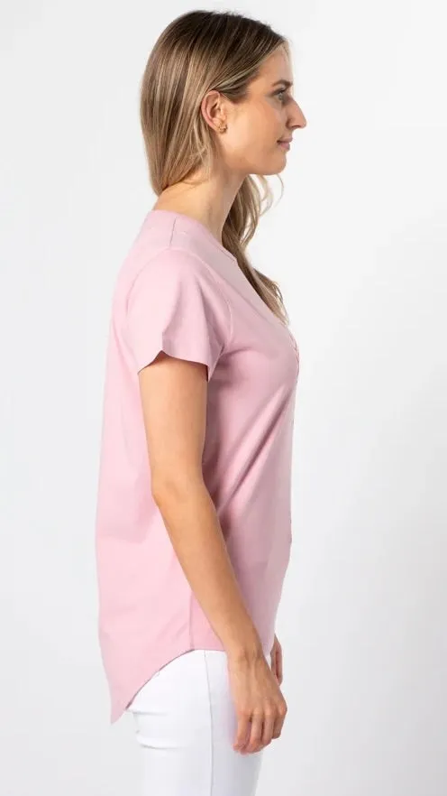 Blush Red Chevron Cross