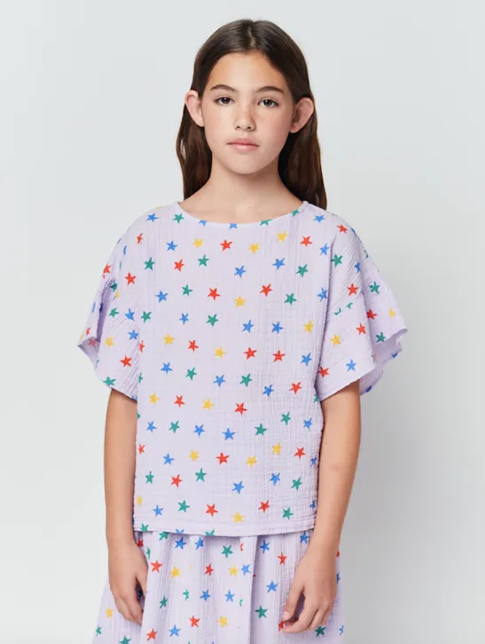 Bobo Choses Multicolour Stars Woven Top