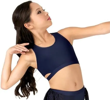 Body Wrappers Lace Back Crop Top