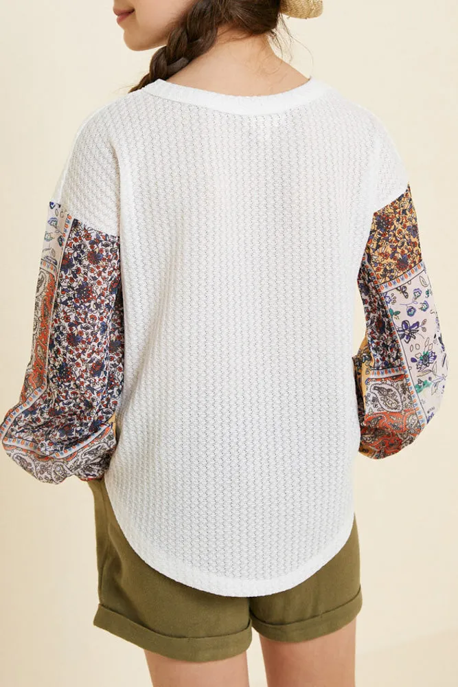 Born To Be Free - Girls Long Sleeve Top