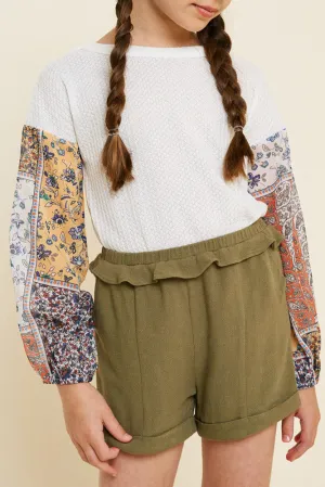 Born To Be Free - Girls Long Sleeve Top