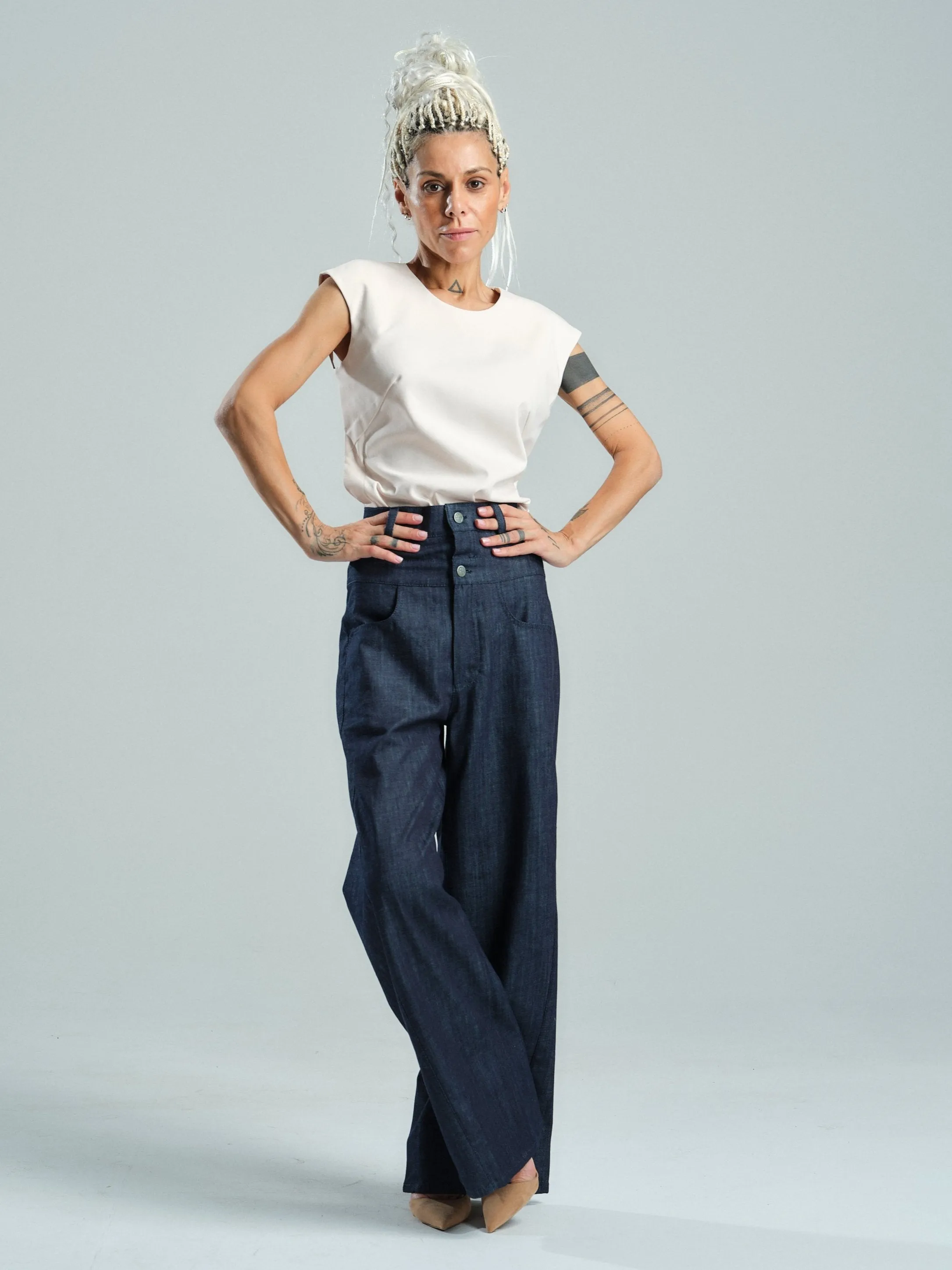 Boxy Open-Back Top