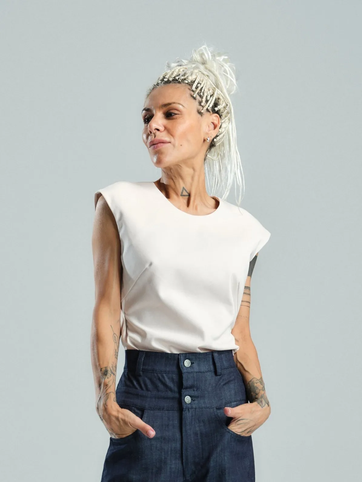 Boxy Open-Back Top
