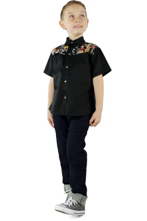 Boy's Dancing Skeletons Western Top