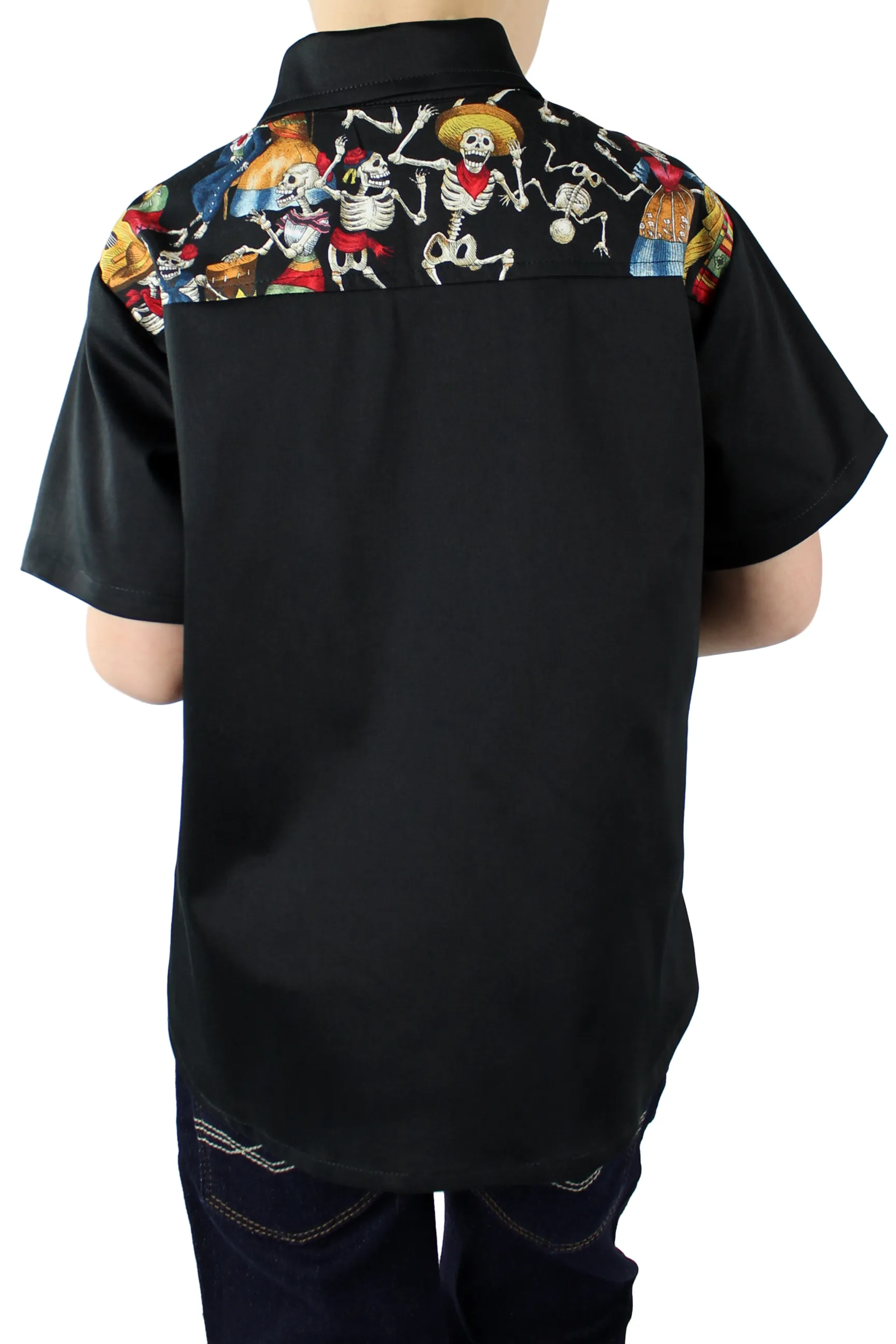Boy's Dancing Skeletons Western Top