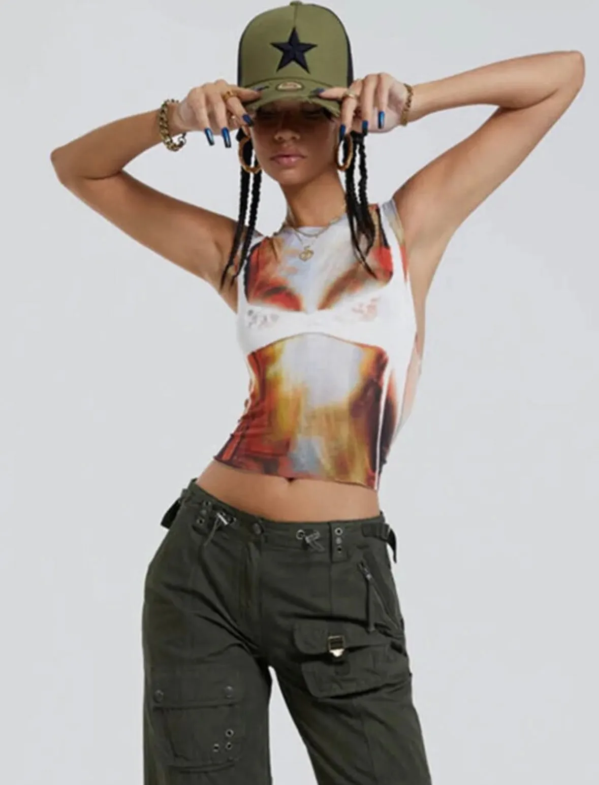 Bra print top