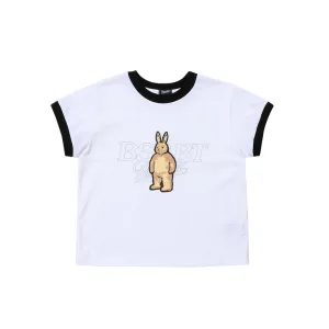 BSRBT BEAR RABBIT CROP TOP BLACK