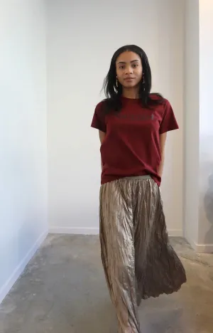 Burgundy Naturalist Graphic Top