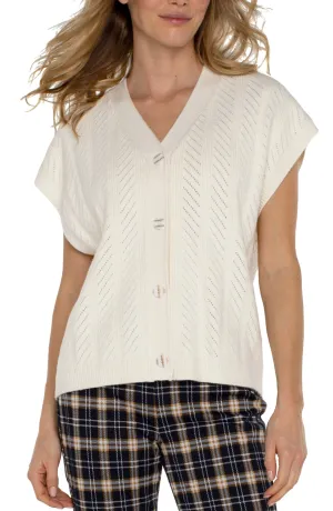 Cardi Button Front Top