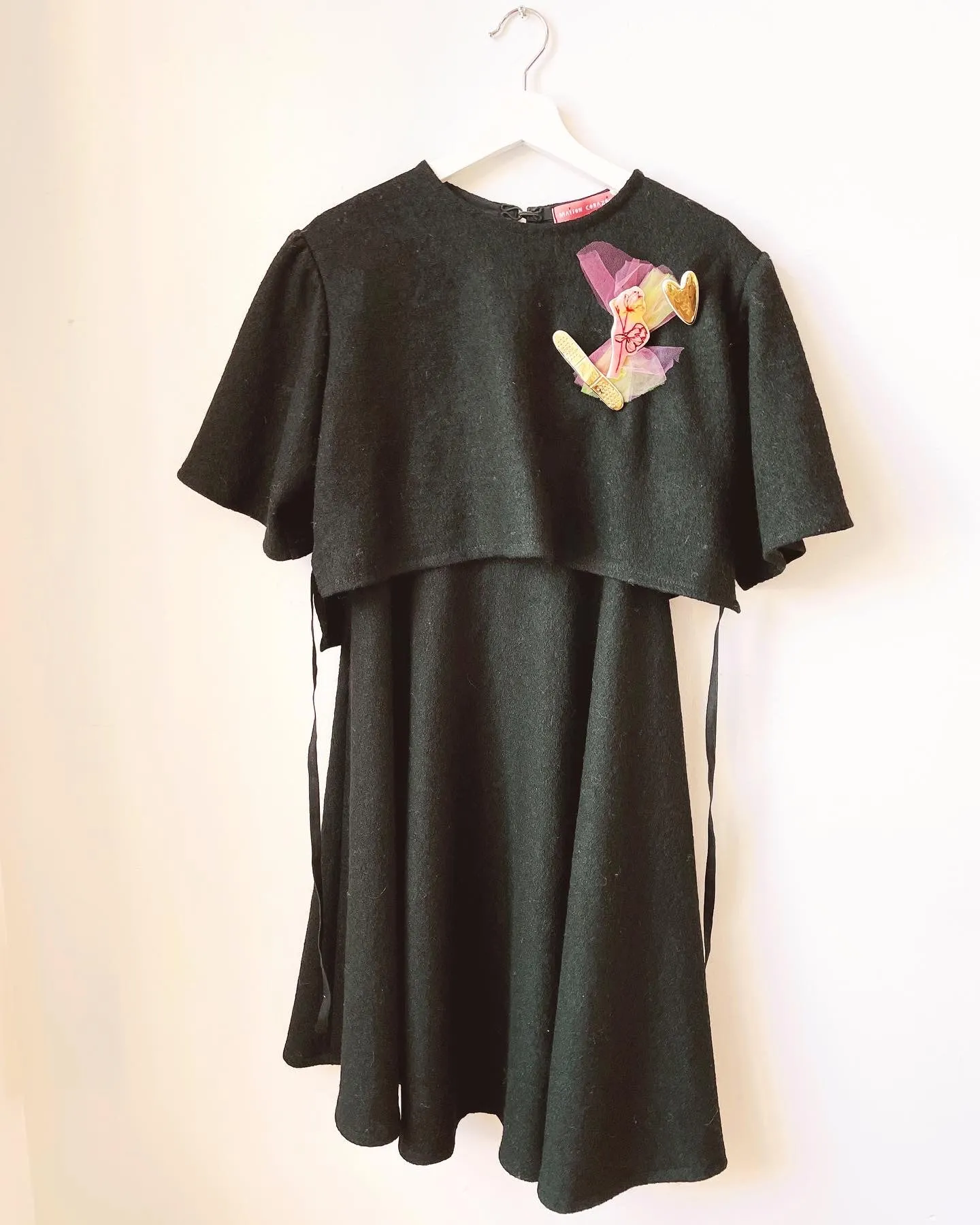 Carine Crop Top in Boucle Wool - MADE TO ORDER