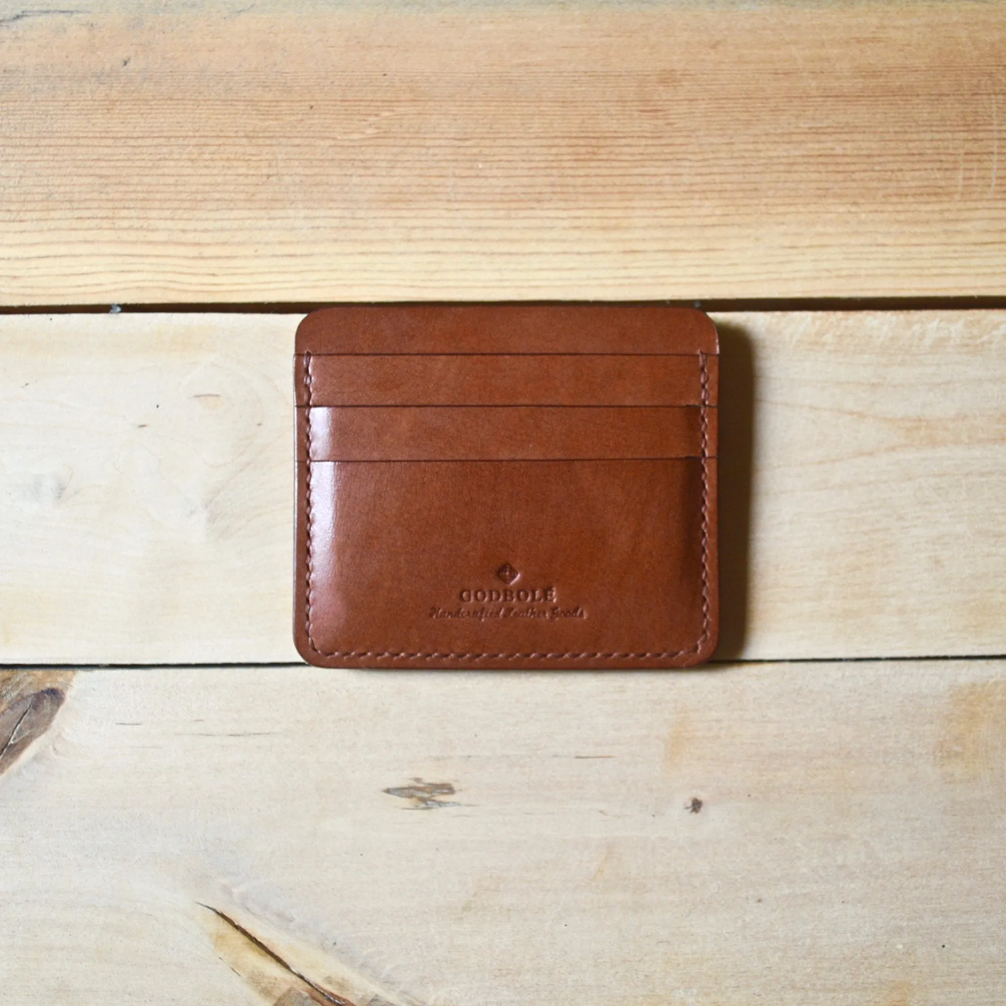 Cash   Card Sleeve - Chestnut