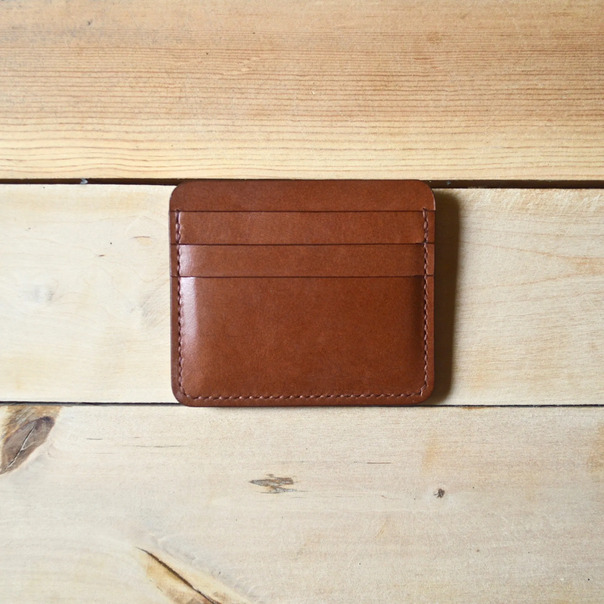 Cash   Card Sleeve - Chestnut