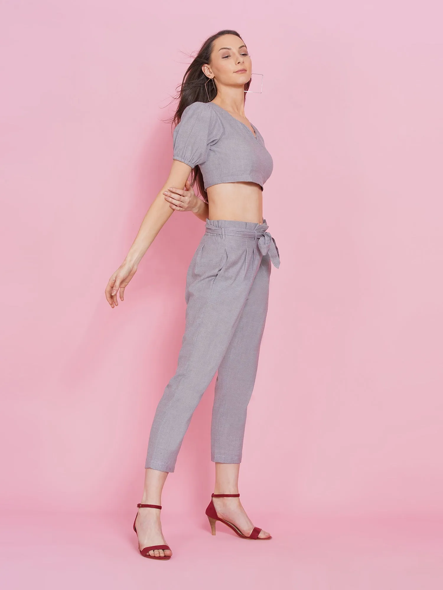 Chambray cropped top ONLY