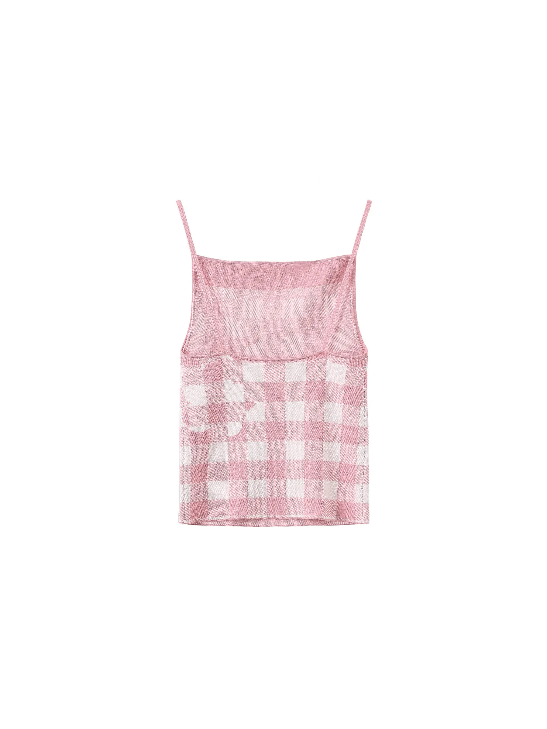 Checkered Knit Camisole top