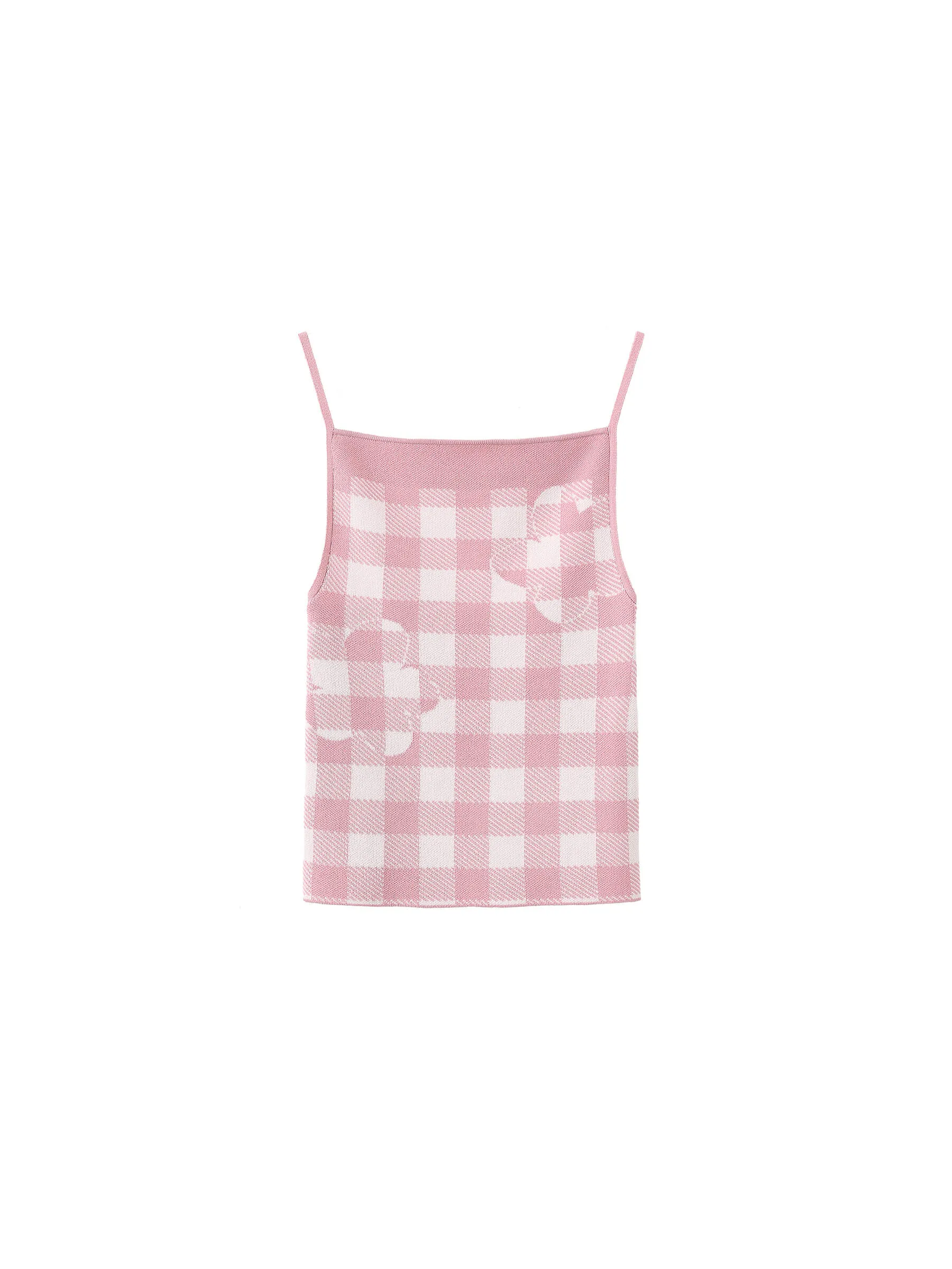 Checkered Knit Camisole top