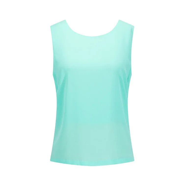 Chiffon Cross Back Top