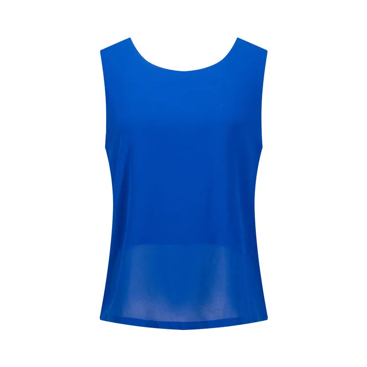 Chiffon Cross Back Top