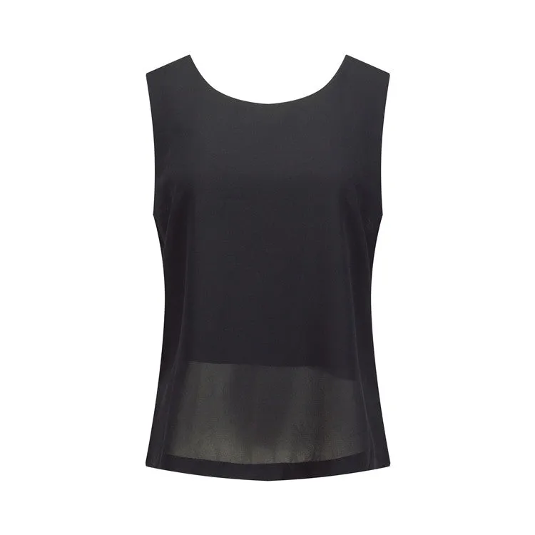 Chiffon Cross Back Top