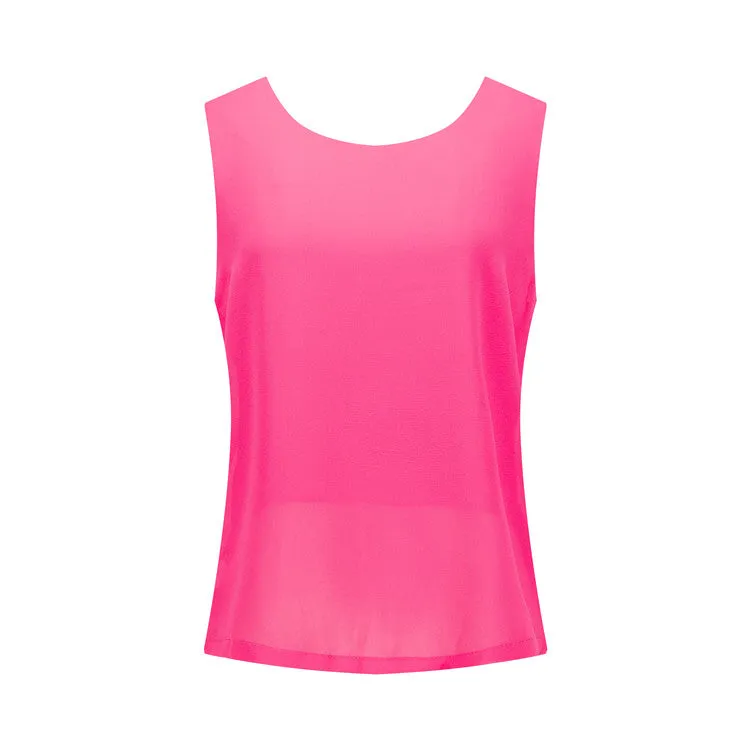 Chiffon Cross Back Top