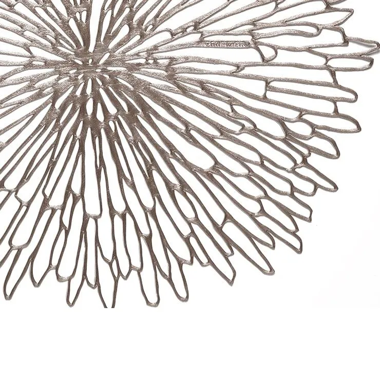 Chilewich Bloom Round Placemat Gunmetal