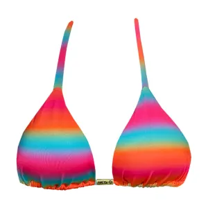 Colorful Rainbow Brazilian Triangle Bikini Top