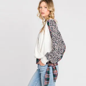 Combination Wrap Blouse