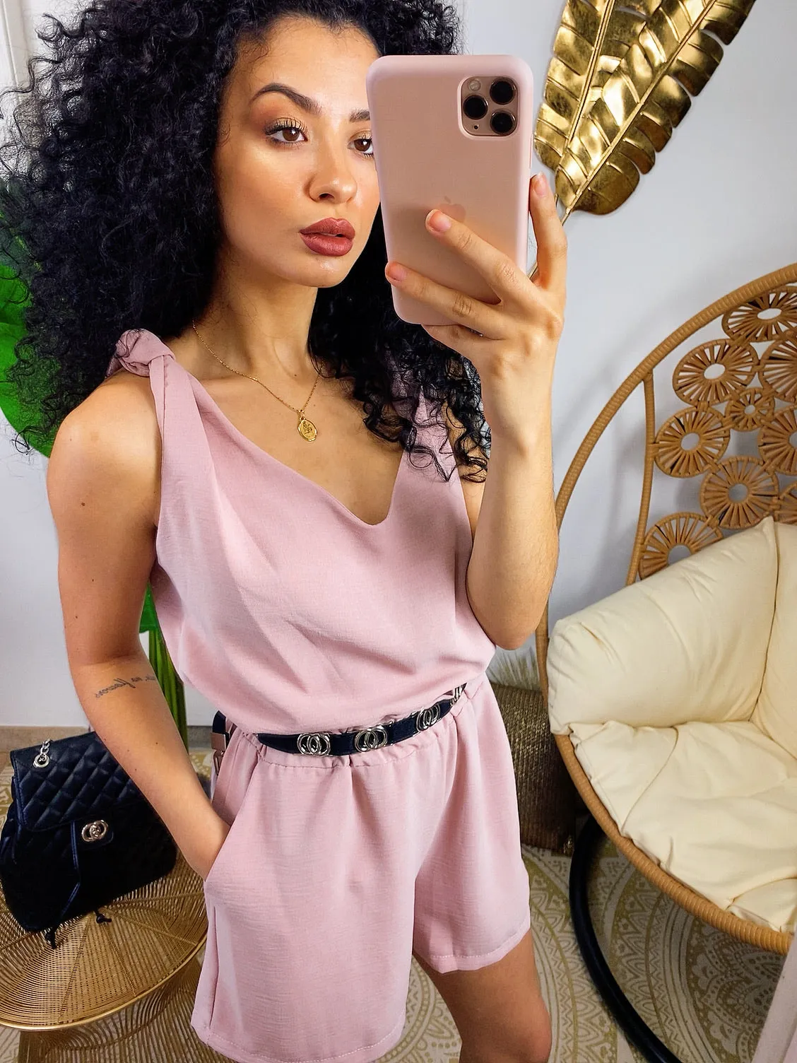 Completo canotta e short nude