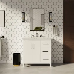 Copenhagen 36-inch Vanity with Engineered Marble Top