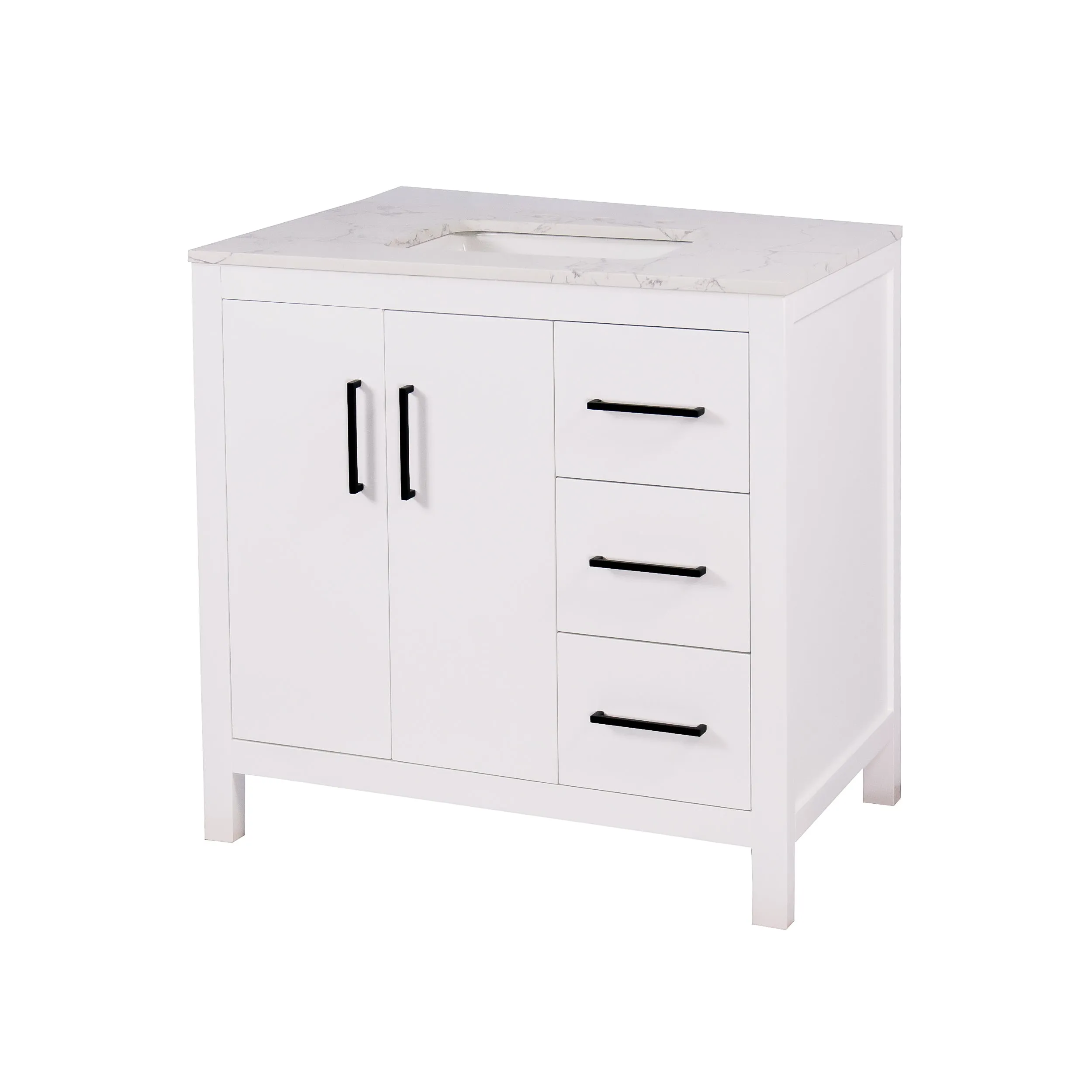 Copenhagen 36-inch Vanity with Engineered Marble Top