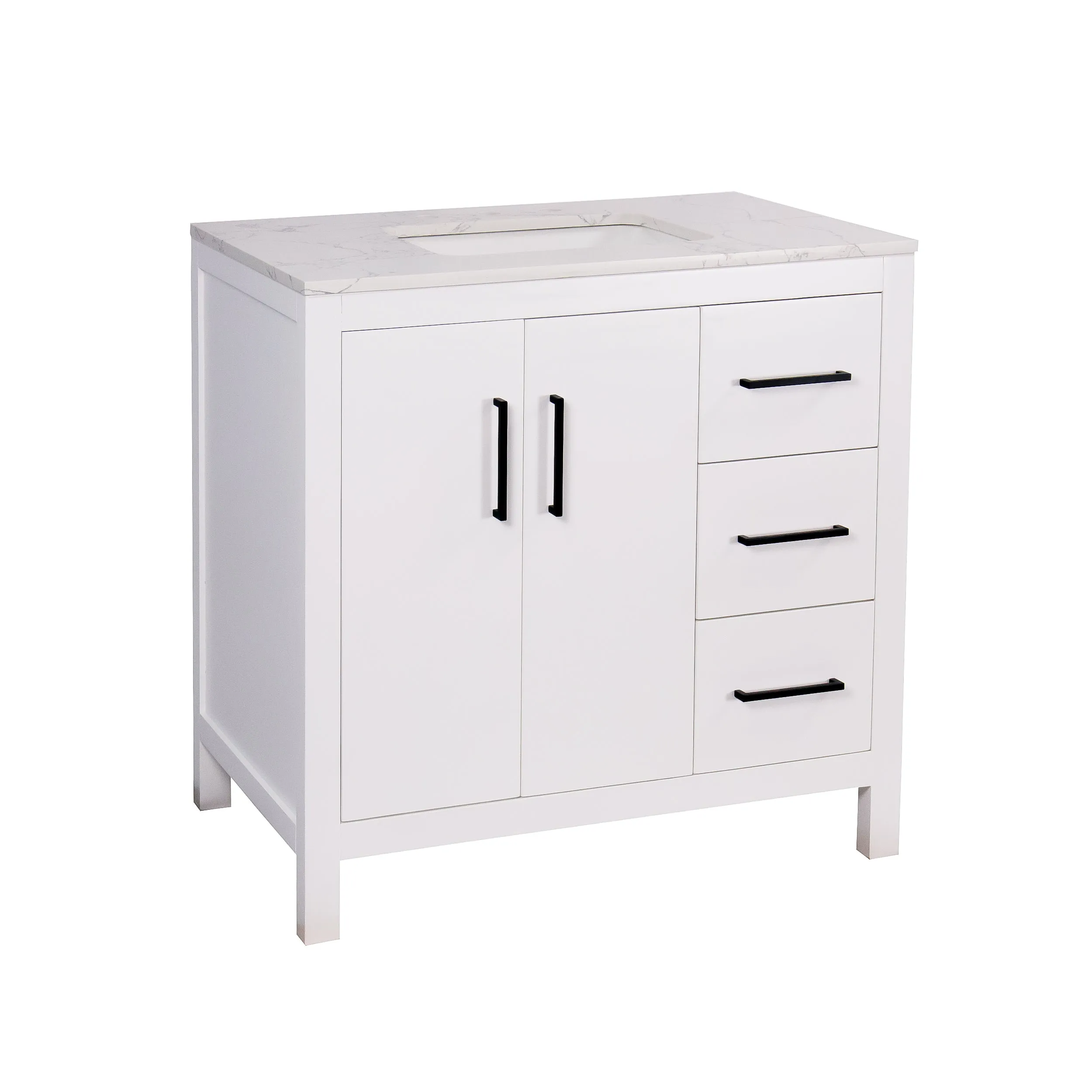 Copenhagen 36-inch Vanity with Engineered Marble Top