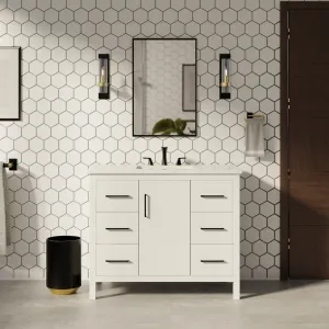 Copenhagen 42-inch Vanity with Engineered Marble Top